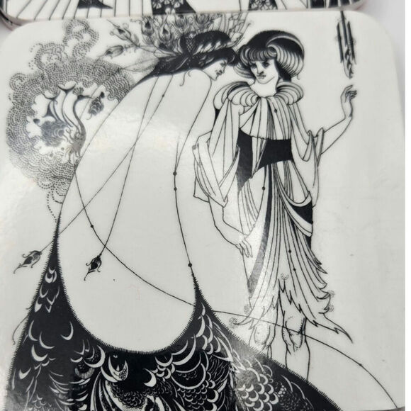 Aubrey Vincent Beardsley Art Prints on Coaster Pre-owned Total 12 - Picture 2 of 10